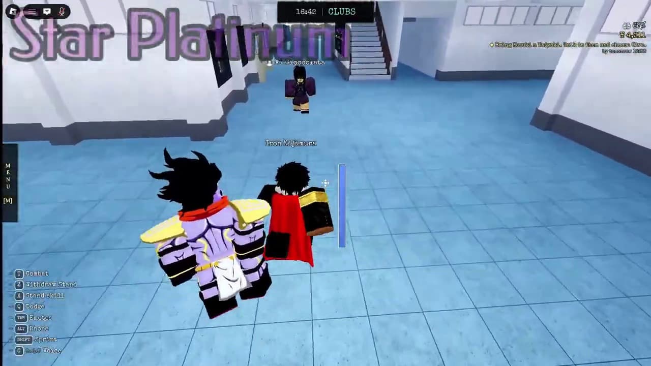 Star Platinum gameplay in Morioh High