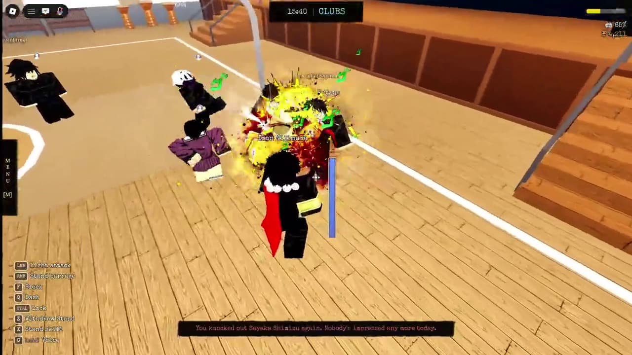 Sticky Fingers gameplay in Morioh High